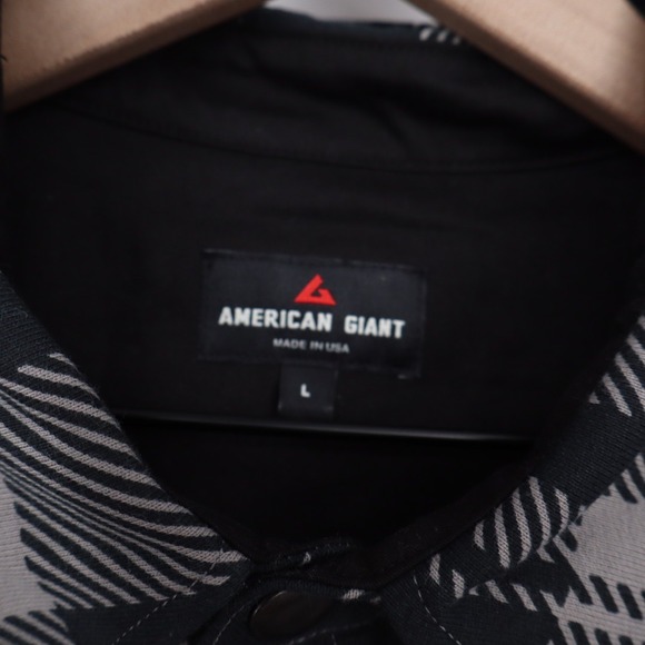 American Giant Unisex RedWood Fleece Overshirt Silent Storm Size L Made In USA - Picture 4 of 10